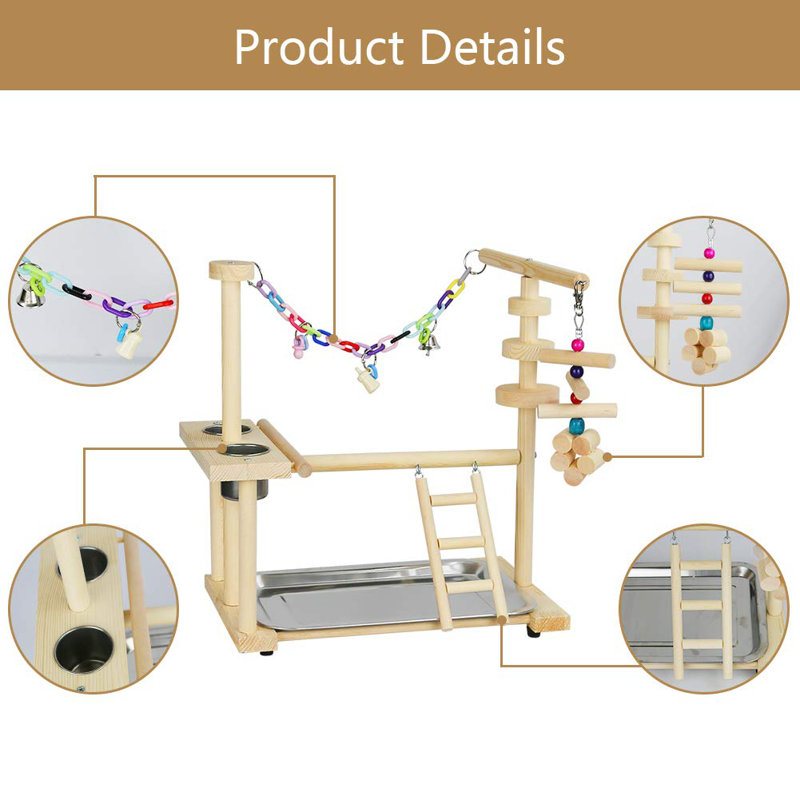 Image showcasing ATCHISON Bird Playground Birdcage Playstand | Wayfair